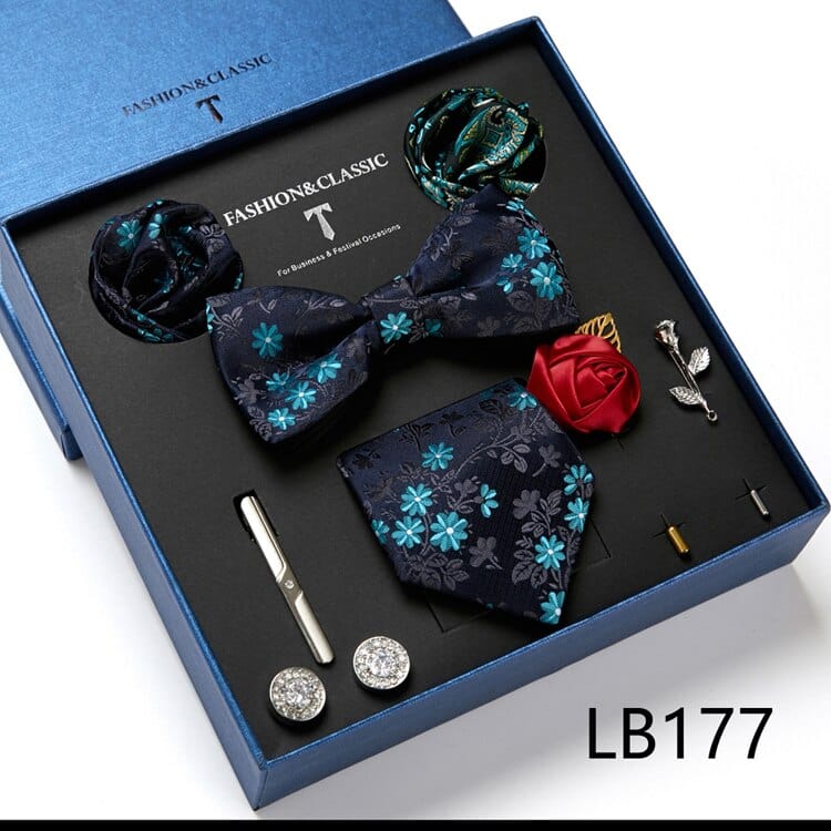 Gift Box Bowties Hanky Cufflinks Gift Box Set