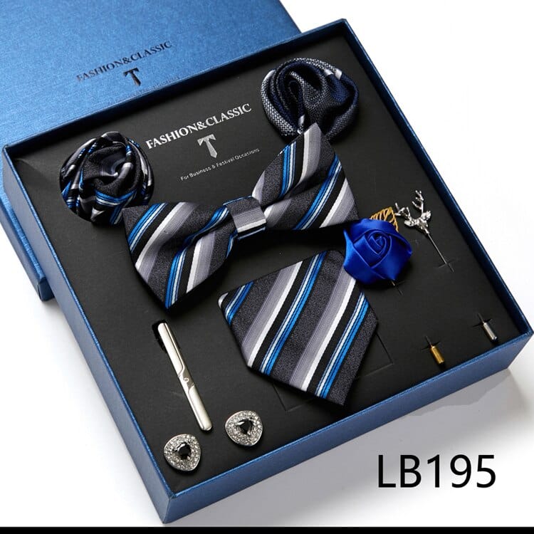 Gift Box Bowties Hanky Cufflinks Gift Box Set