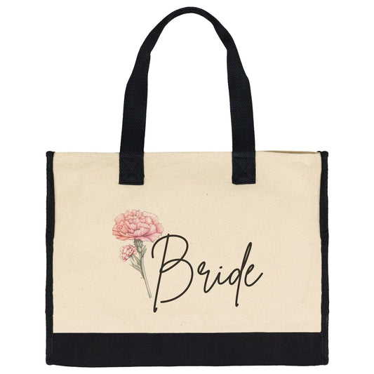 Custom Bride January Birthflower Totebag