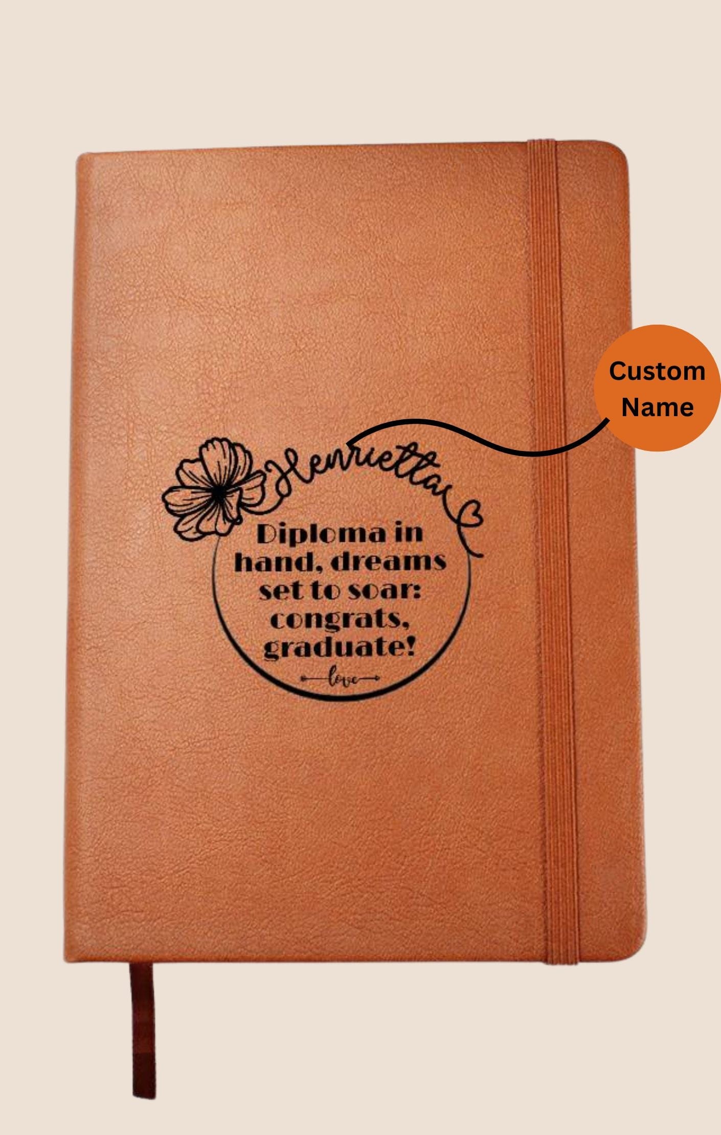 Custom Name Congrats Graduate Writing Journal