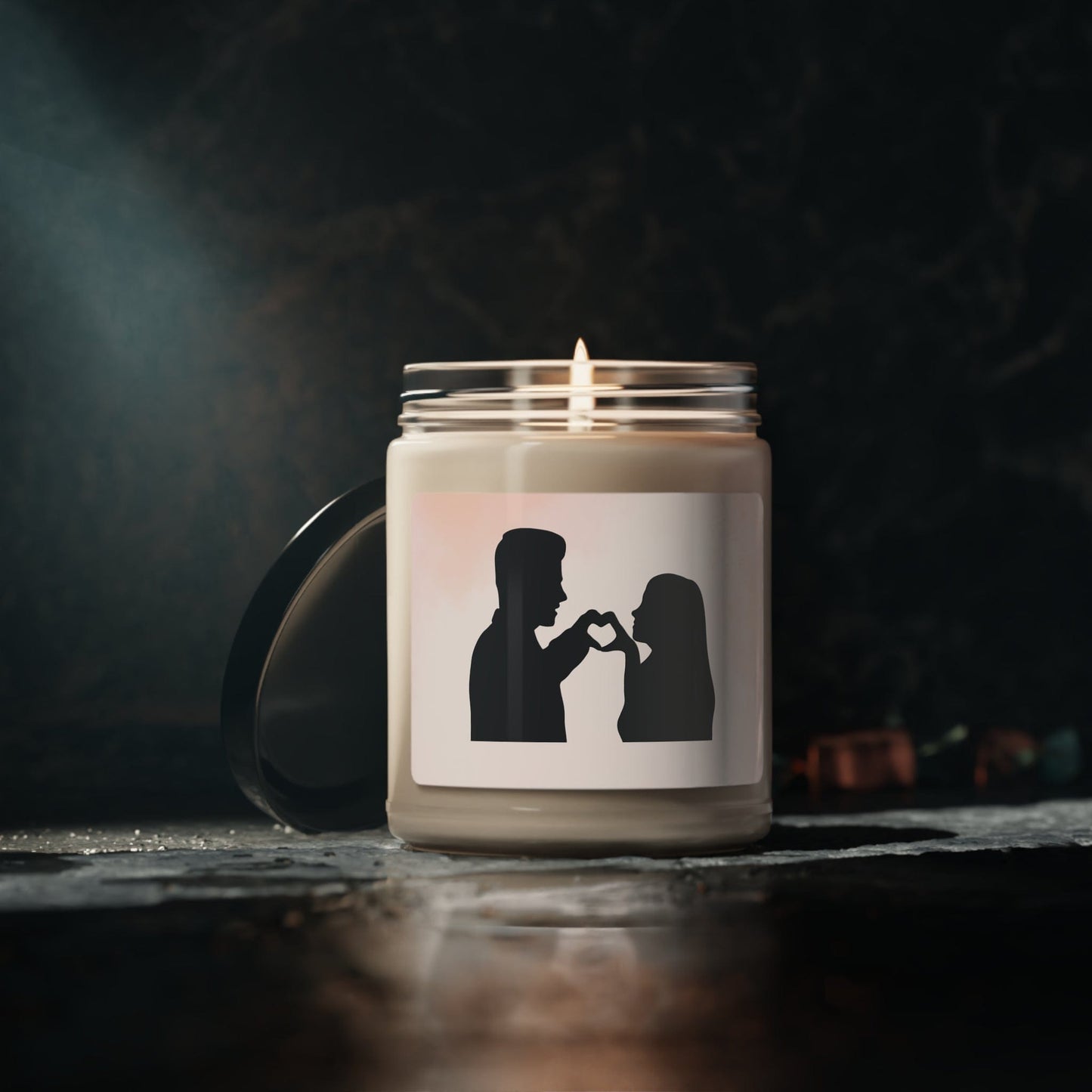 Custom photo/Country flag Upload Love Scented Soy Candle