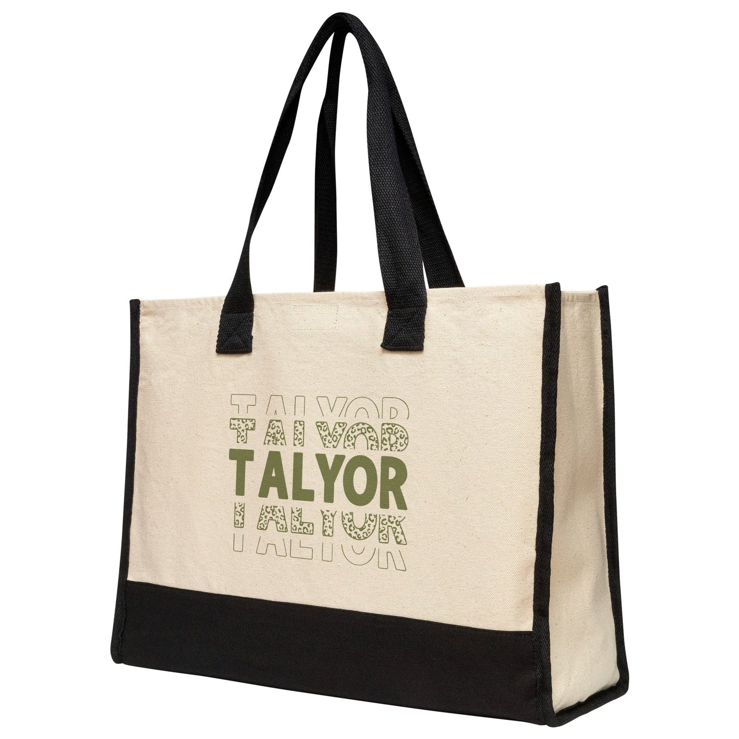 Custom Name Green Totebag