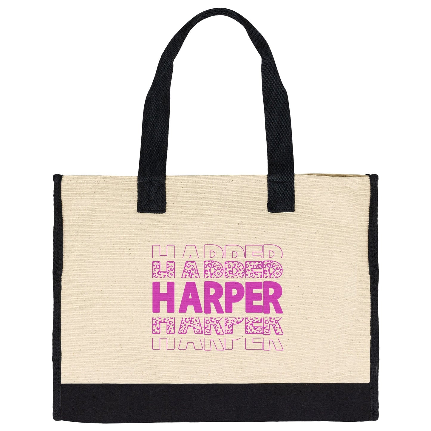 Custom Name Hot Pink Totebag