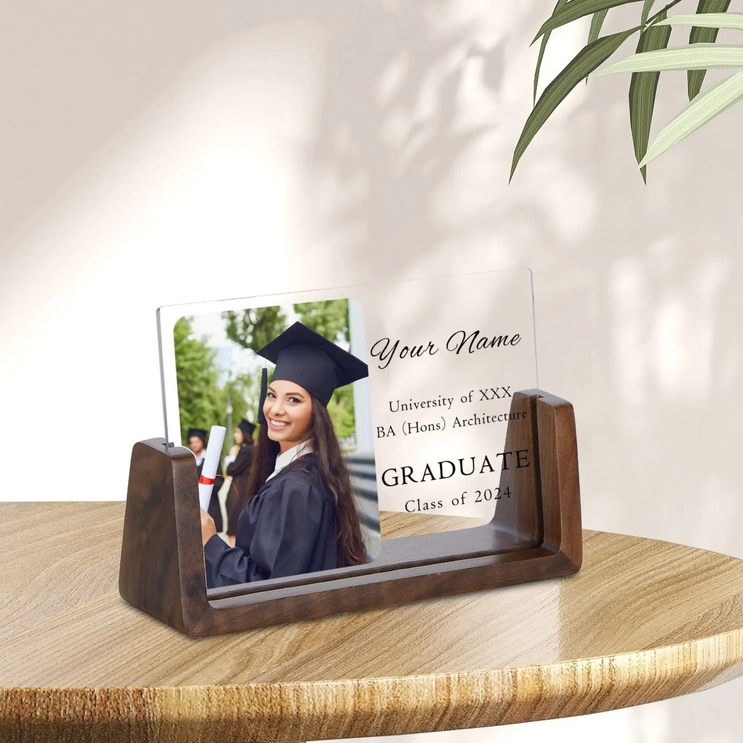 Custom Photo Text Acrylic Graduation Plaque