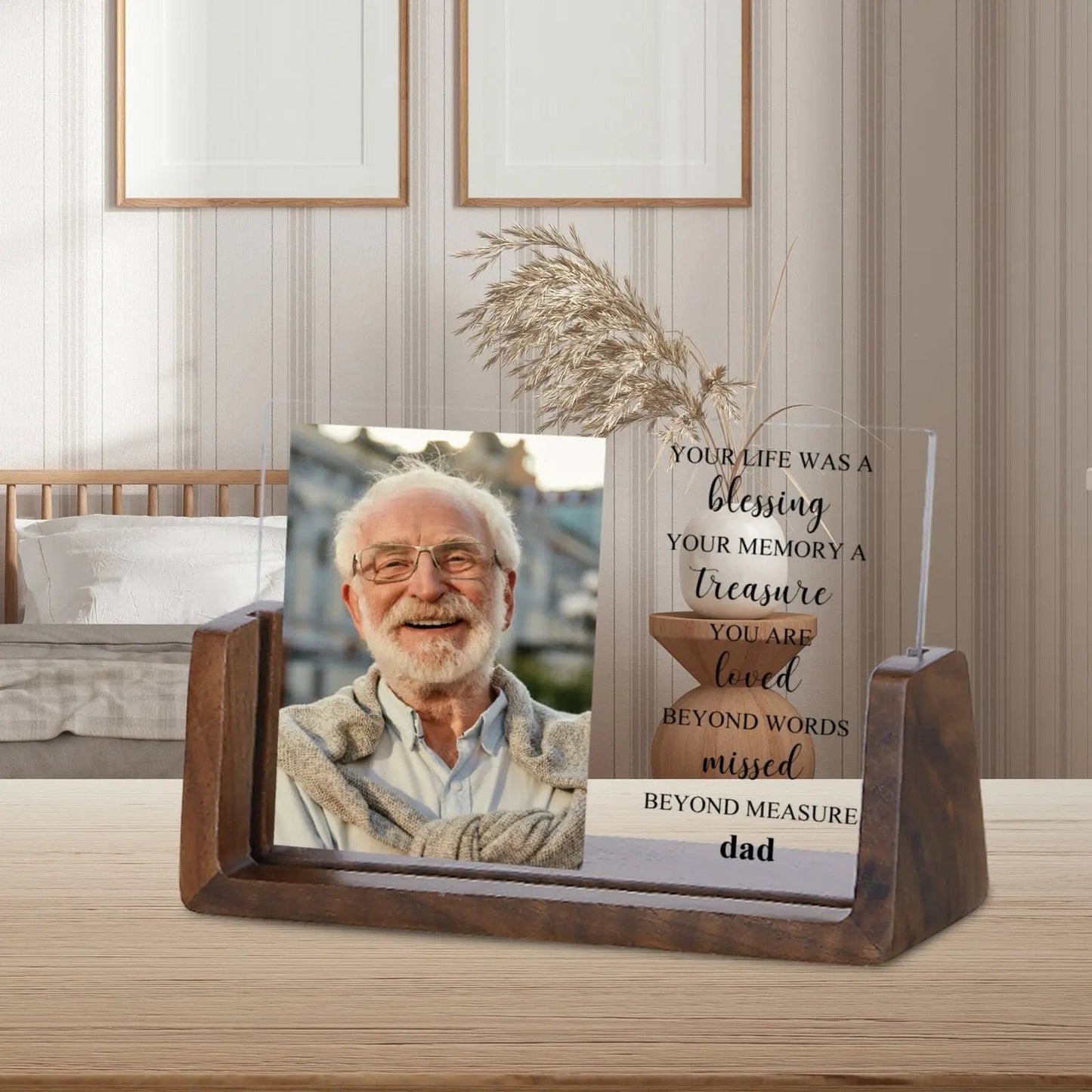 Personalized Photo Frame Acrylic Remembrance Plaque