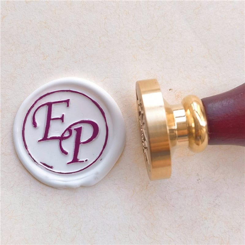 DIY customize double Name 2 initials personalized Letter stamp/Sealing Wax /wedding Wax Seal Stamp Custom invitations envelope