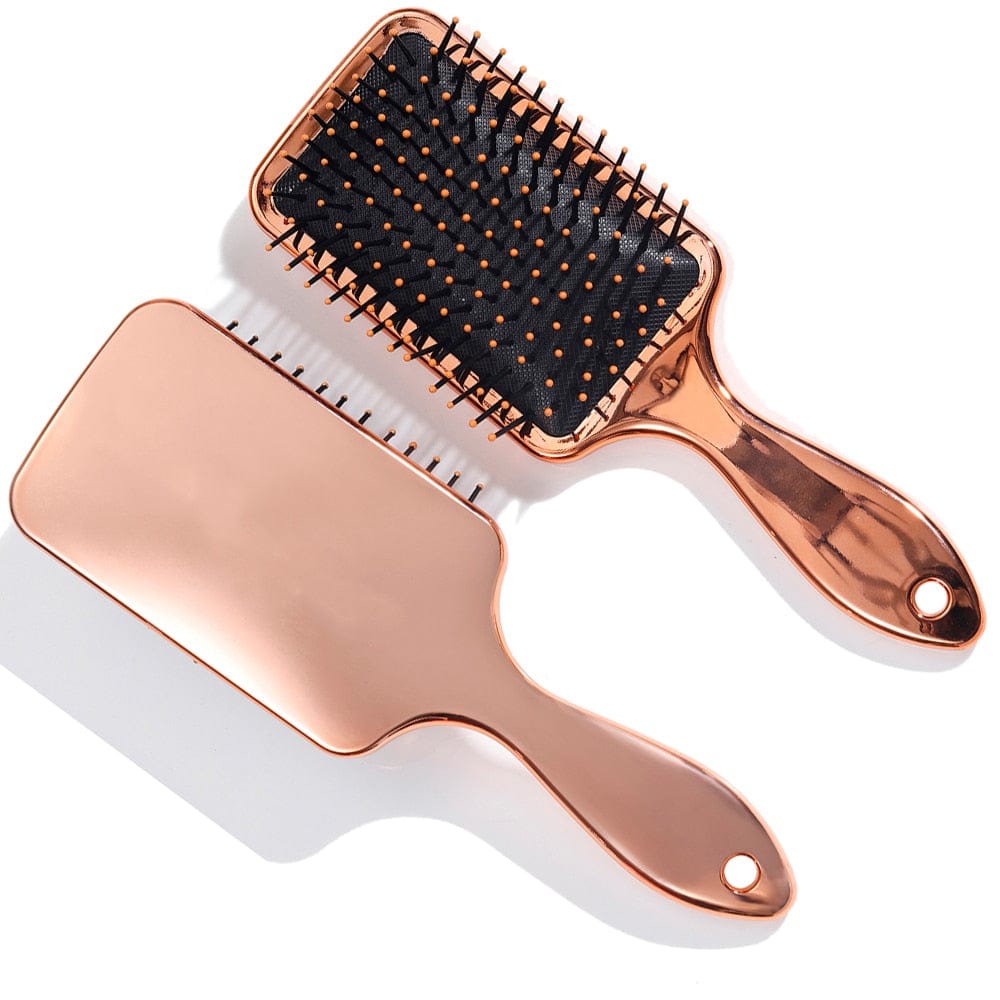 Personalized Hair Brush Bride Custom Rose Gold Airbag Mirror Finish Perfect Gift for Young Girls Bridal Bridesmaids Party Bride