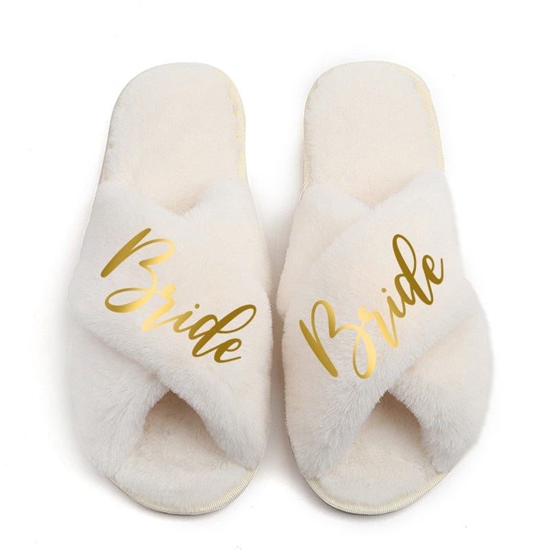 Personalize Custom Slipper Bride Slippers Hen Party Favor Bride Bridesmaid Slippers Set Woman Wedding Slipper Bride Team