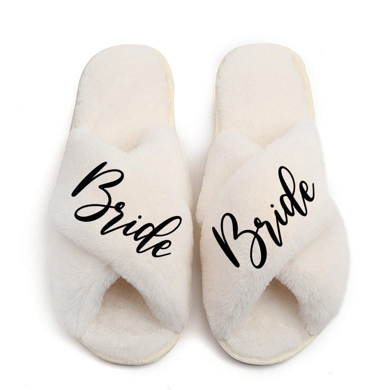 Personalize Custom Slipper Bride Slippers Hen Party Favor Bride Bridesmaid Slippers Set Woman Wedding Slipper Bride Team