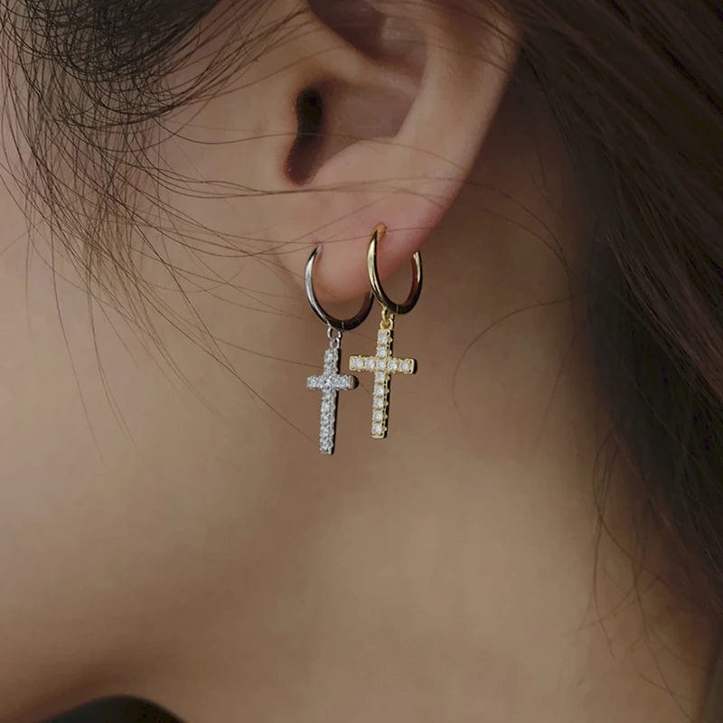 Cross Shape Earrings