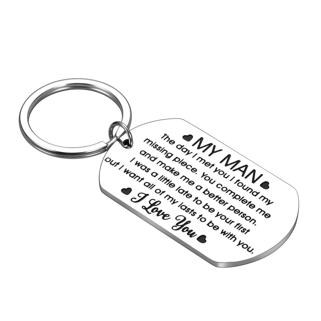 Custom Keychain Personalized Calendar Keychain Hand Carved Calendar Keyring Gift for Boyfriend Girlfriend Private Custom Engraving