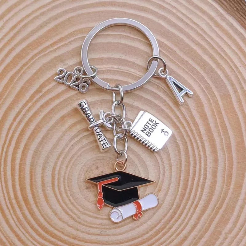 Cute Enamel Doctoral Hat Graduation Ceremony Keychain