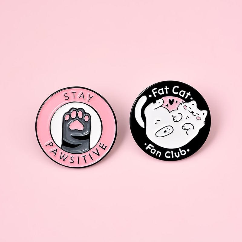 Cats Club Enamel Pin Cat Planet Moon Cafe Paw Badge Custom Kitten Brooches Lapel pin Jeans shirt Bag Cute Animal Jewelry Gift