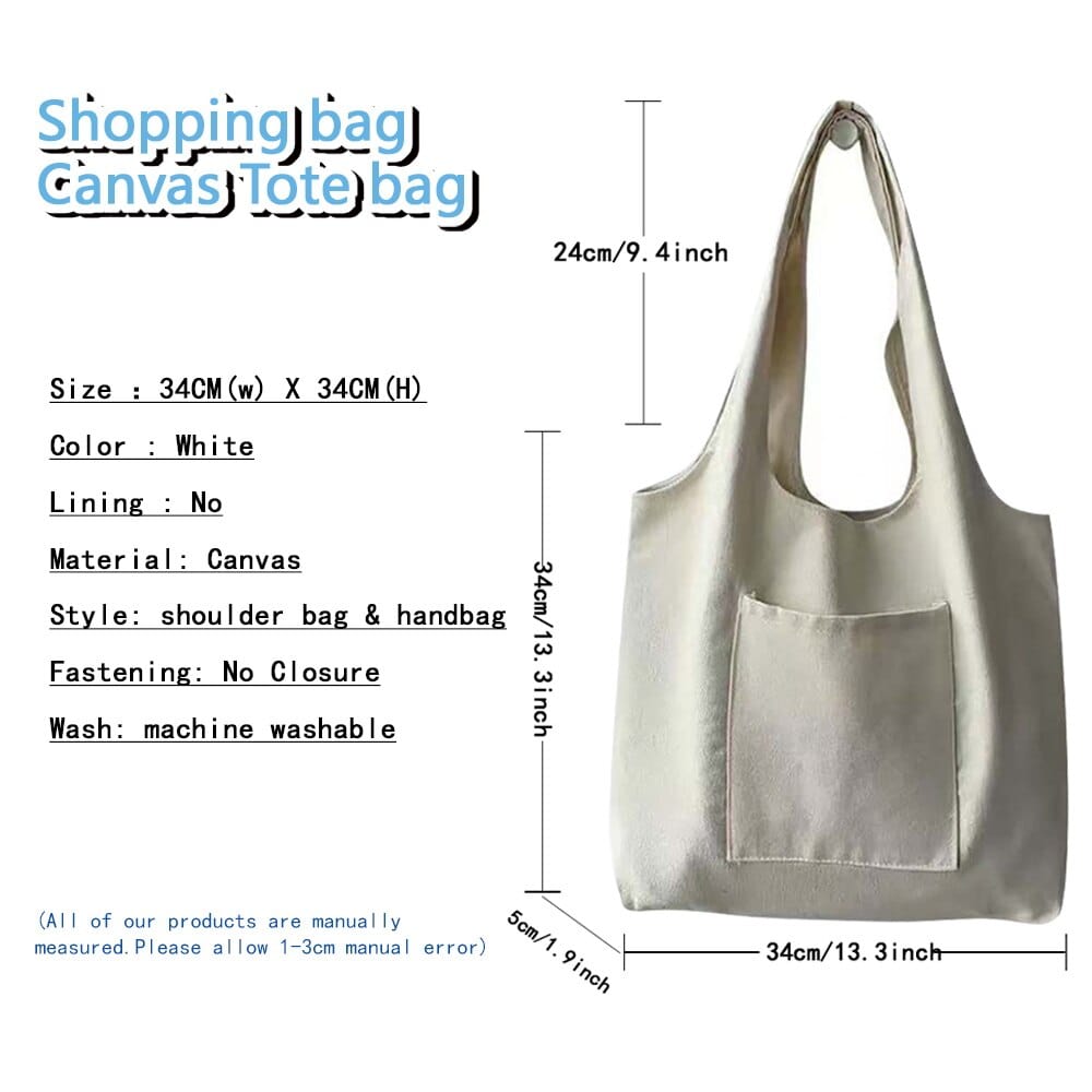 Women Fashion New Commuter Bag Shoulder Bag Letter Initial Name Pattern Print Beige Canvas Tote Bag Shopping Student Tote Bag