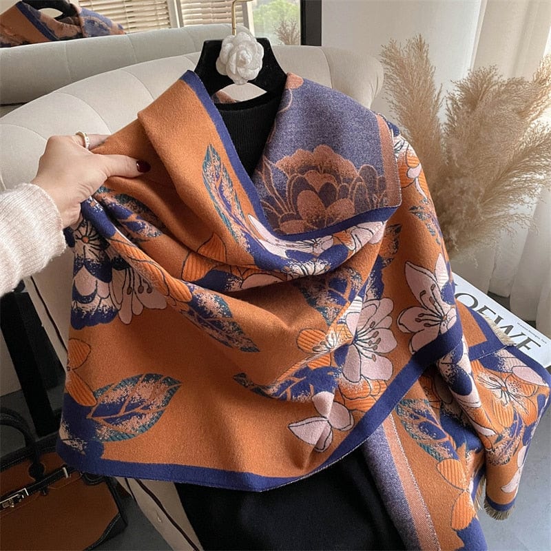 Fashion Luxury Scarf Winter Women Shawls Warm Blanket Wraps Female Foulard Bandana Thick Print Scarves New Neckerchief