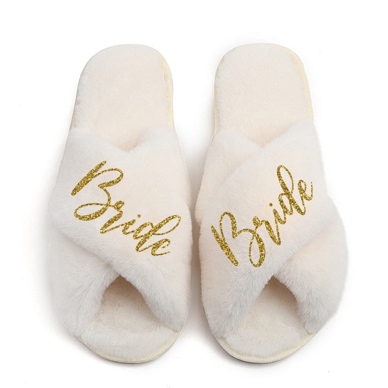 Personalize Custom Slipper Bride Slippers Hen Party Favor Bride Bridesmaid Slippers Set Woman Wedding Slipper Bride Team