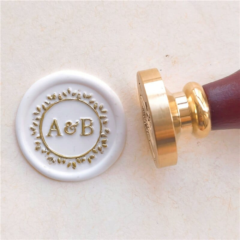 DIY customize double Name 2 initials personalized Letter stamp/Sealing Wax /wedding Wax Seal Stamp Custom invitations envelope