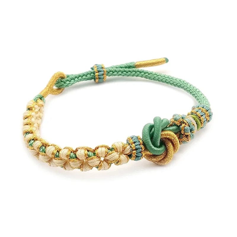 Women Flower Thread Hand-knitted Rope Bracelet