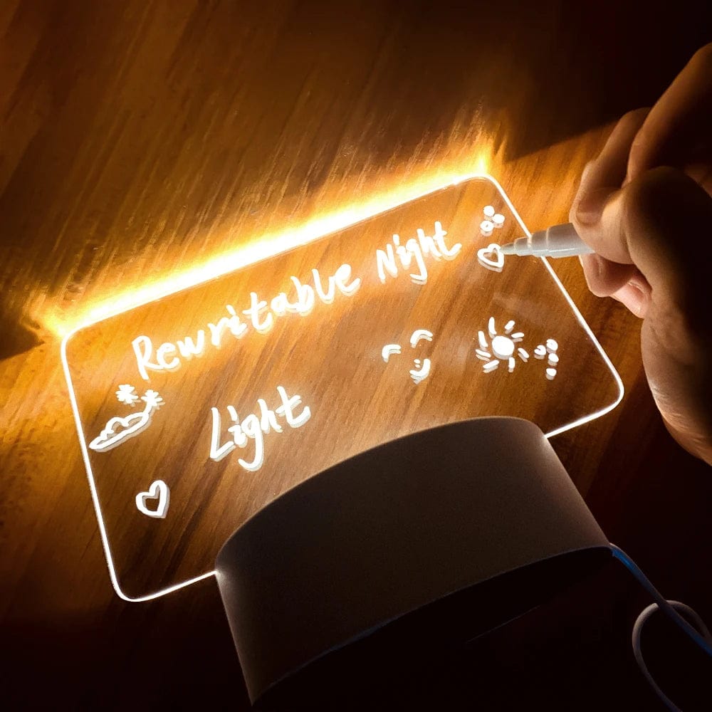 Note Board with Pen Creative Led Night Light Night Lamp