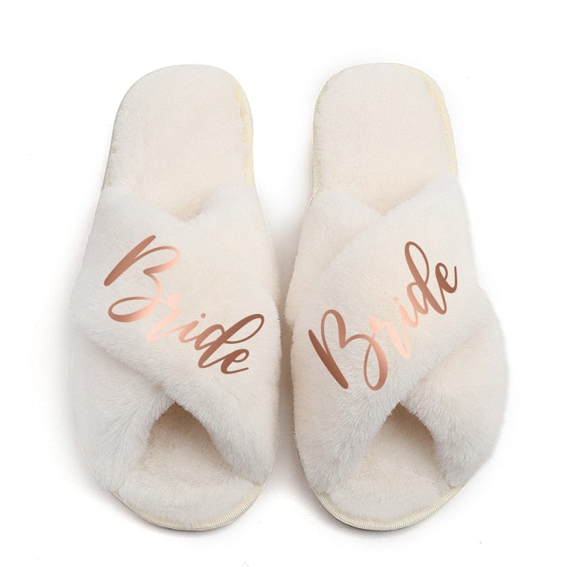 Personalize Custom Slipper Bride Slippers Hen Party Favor Bride Bridesmaid Slippers Set Woman Wedding Slipper Bride Team