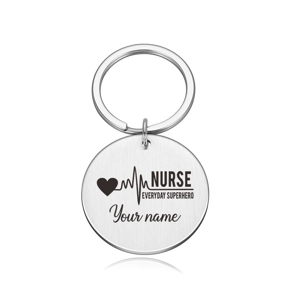 Custom Name Nurse Keychain