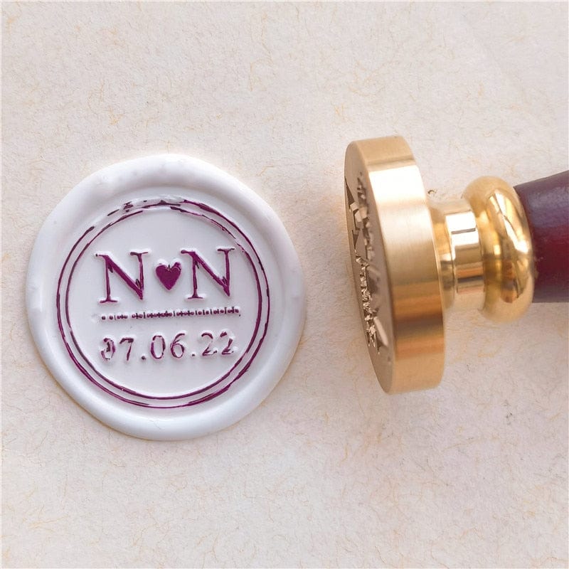 DIY customize double Name 2 initials personalized Letter stamp/Sealing Wax /wedding Wax Seal Stamp Custom invitations envelope