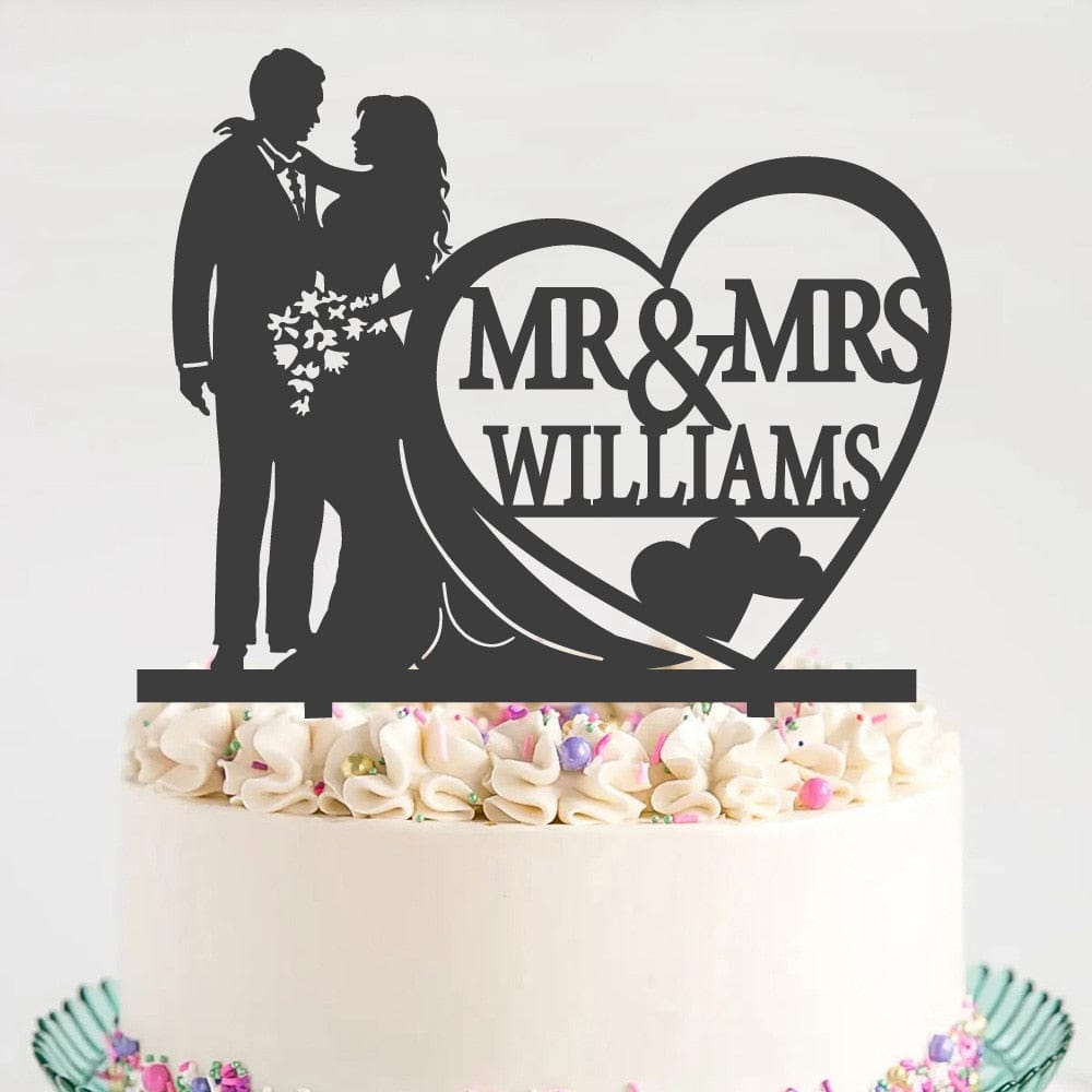 Personalized Wedding Cake Topper