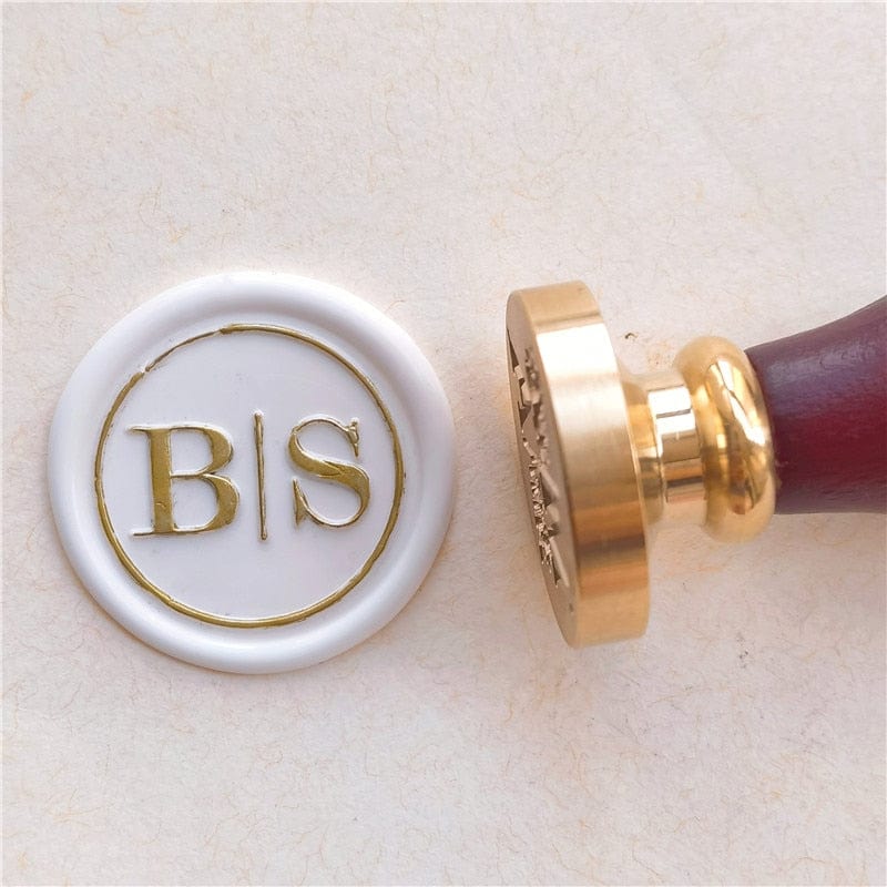 DIY customize double Name 2 initials personalized Letter stamp/Sealing Wax /wedding Wax Seal Stamp Custom invitations envelope