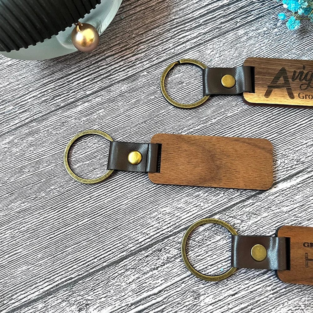 Personalized Wooden Keychain