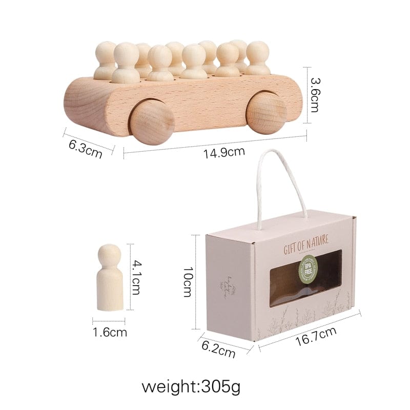 Wooden Train Birthday Toy  Learning Toys Baby Educational Toys  Wooden Trolley  Baby Learning Toys  Number Of Wood Baby's Toys