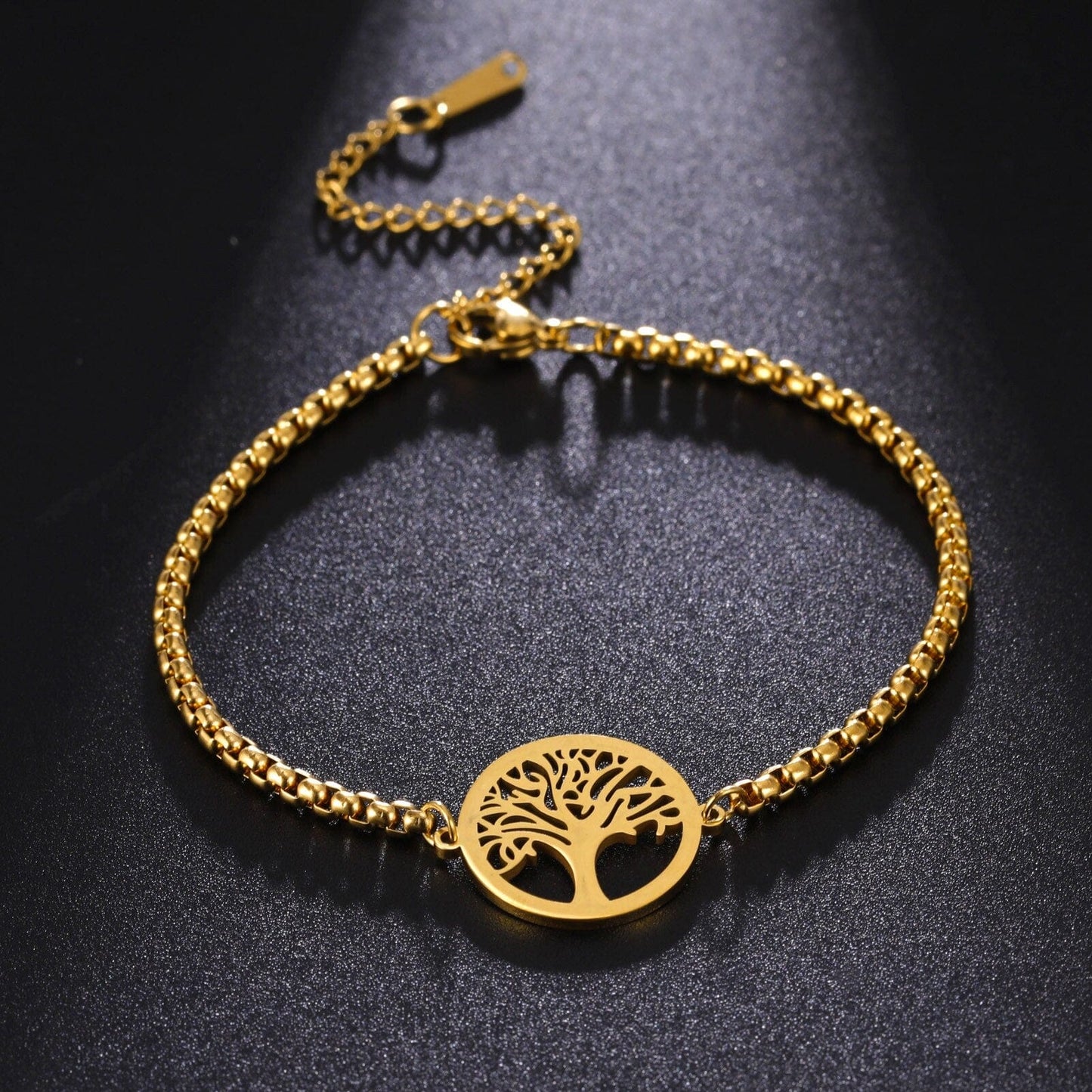 Bracelet For Women Stainless Steel Bracelets Hollow Life Tree Classic Fashion Style Jewelry Wedding Party Gifts