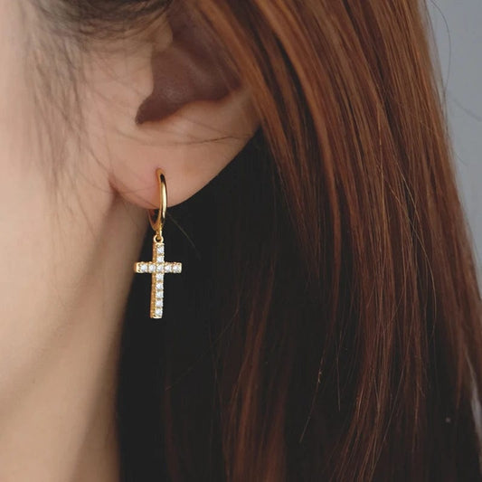 Cross Shape Earrings