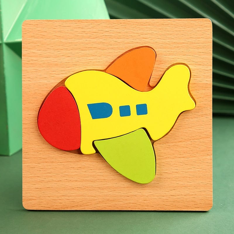 Wooden Toddler Puzzles for Kids Learning Toys for Toddlers 2 3 4 5 Years Old Top 3D Puzzle Educational Dinosaur Toy