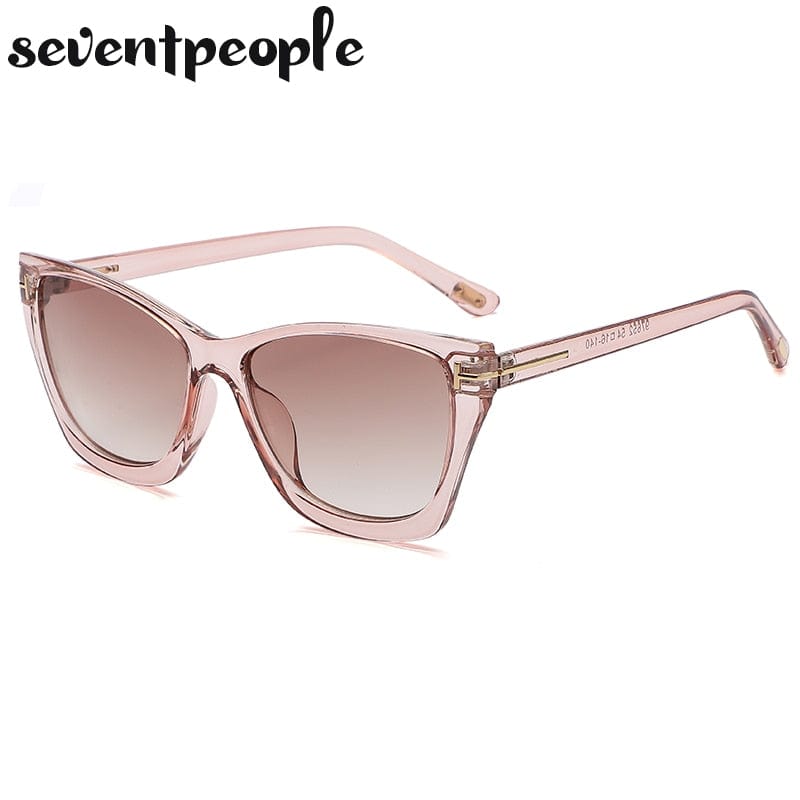 Vintage Small Cat Eye Sunglasses Women Luxury Designer Retro Cateye Sun Glasses for Ladies New Fashion Square Sunglass Female