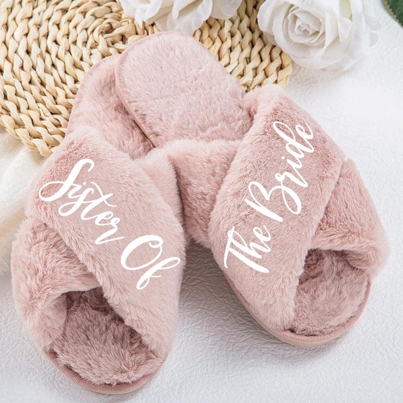 Personalize Custom Slipper Bride Slippers Hen Party Favor Bride Bridesmaid Slippers Set Woman Wedding Slipper Bride Team