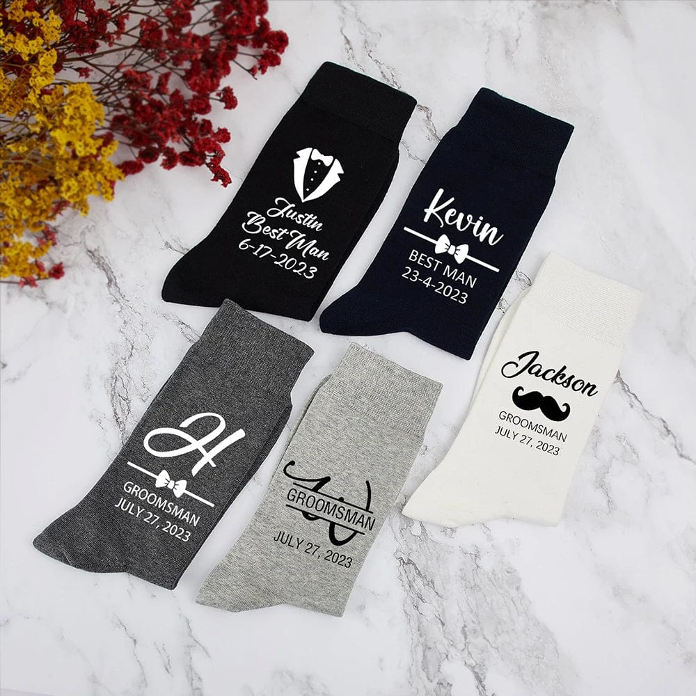 Personalized Custom Men's Long Socks Men's All Occasion Gifts