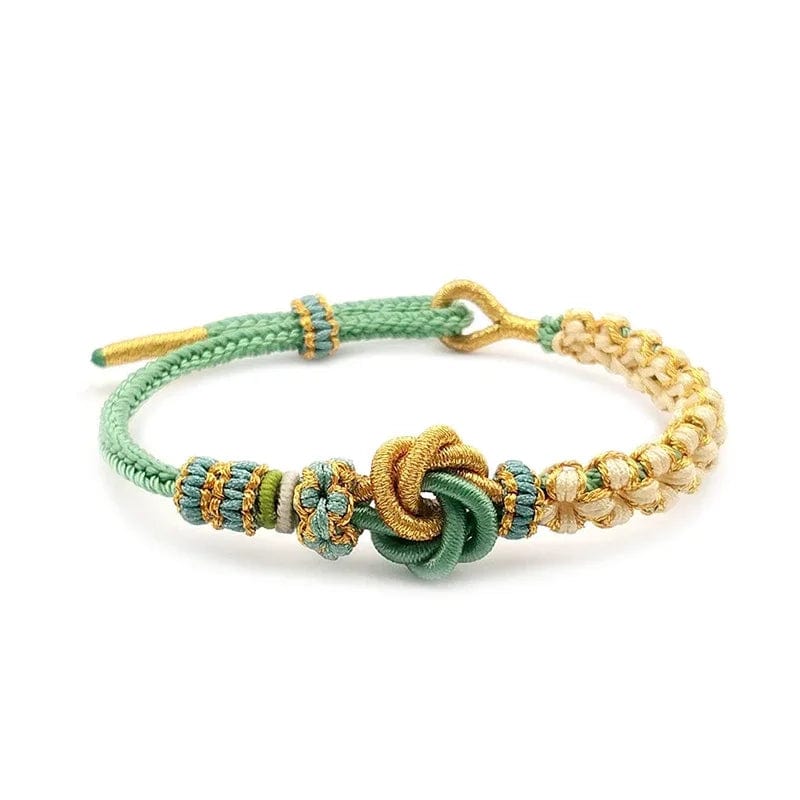 Women Flower Thread Hand-knitted Rope Bracelet