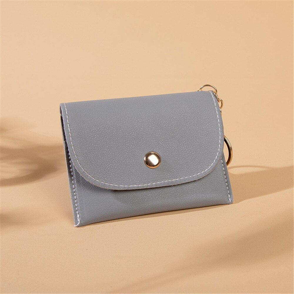 Women's Coin Purses PU Leather Zipper Pouch Change Purses Kids Coin Pocket Wallets Card Holder Card Holder Wallet For Girls