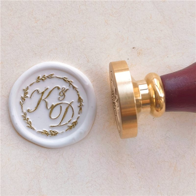 DIY customize double Name 2 initials personalized Letter stamp/Sealing Wax /wedding Wax Seal Stamp Custom invitations envelope