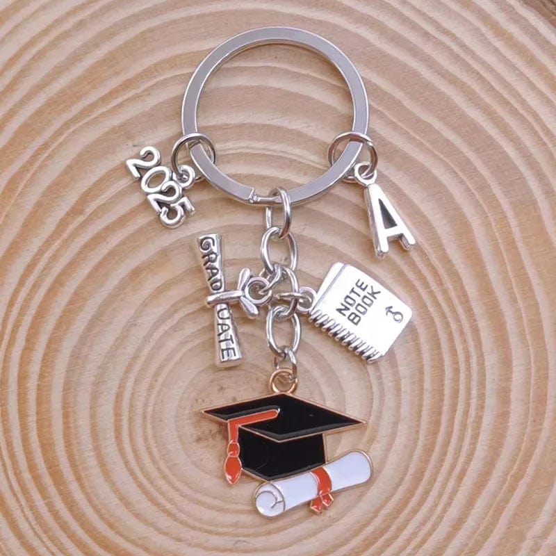 Cute Enamel Doctoral Hat Graduation Ceremony Keychain