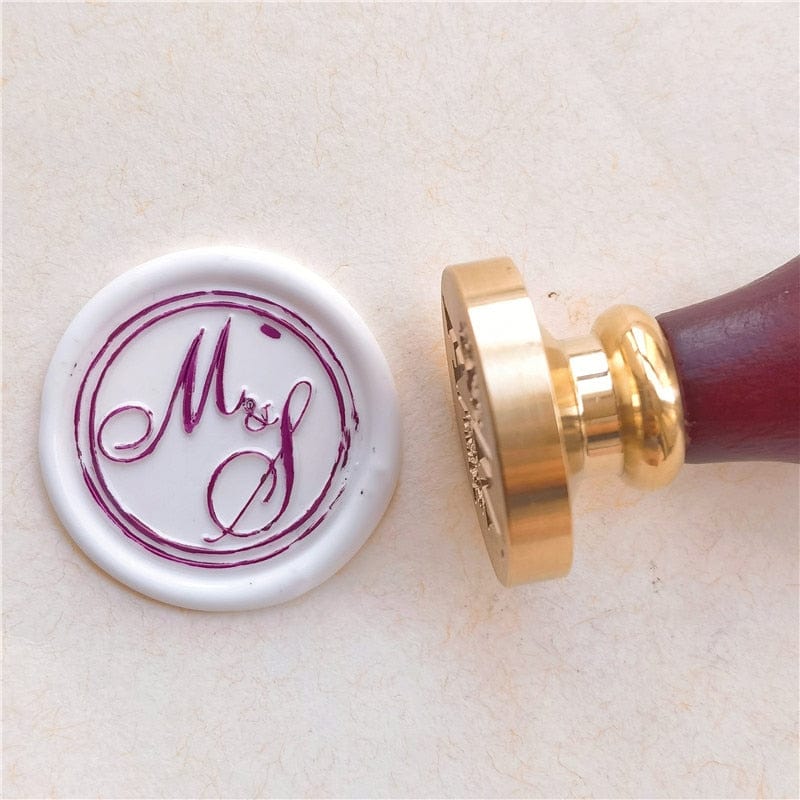 DIY customize double Name 2 initials personalized Letter stamp/Sealing Wax /wedding Wax Seal Stamp Custom invitations envelope