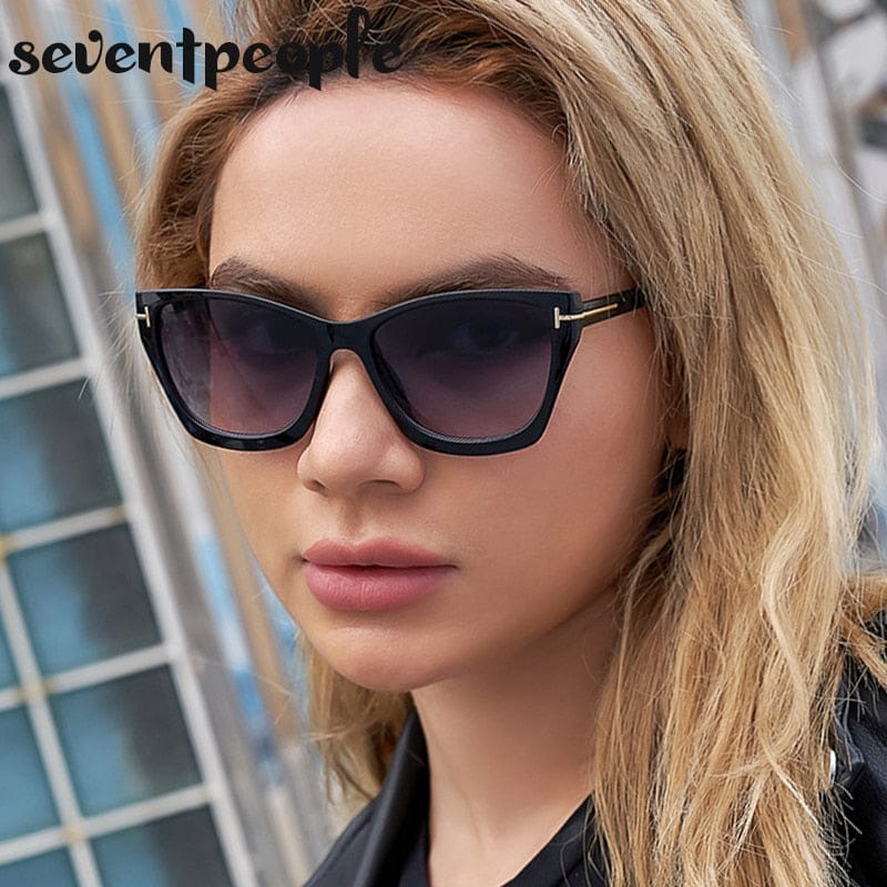 Vintage Small Cat Eye Sunglasses Women Luxury Designer Retro Cateye Sun Glasses for Ladies New Fashion Square Sunglass Female