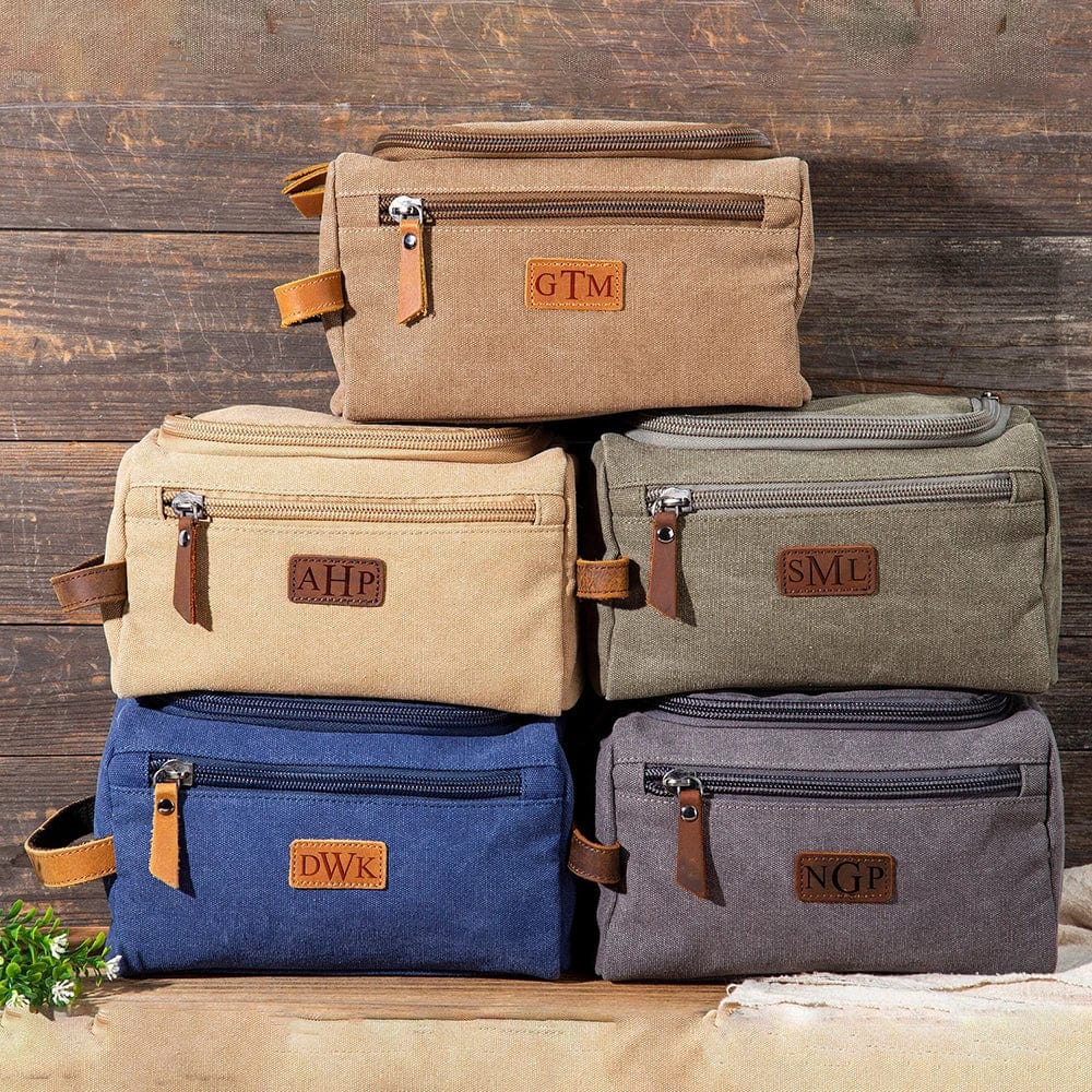 Personalized Custom Men's Multi-Function Toiletry Bag Large Capacity Portable Canvas Bag Wedding Party Best Man Gift