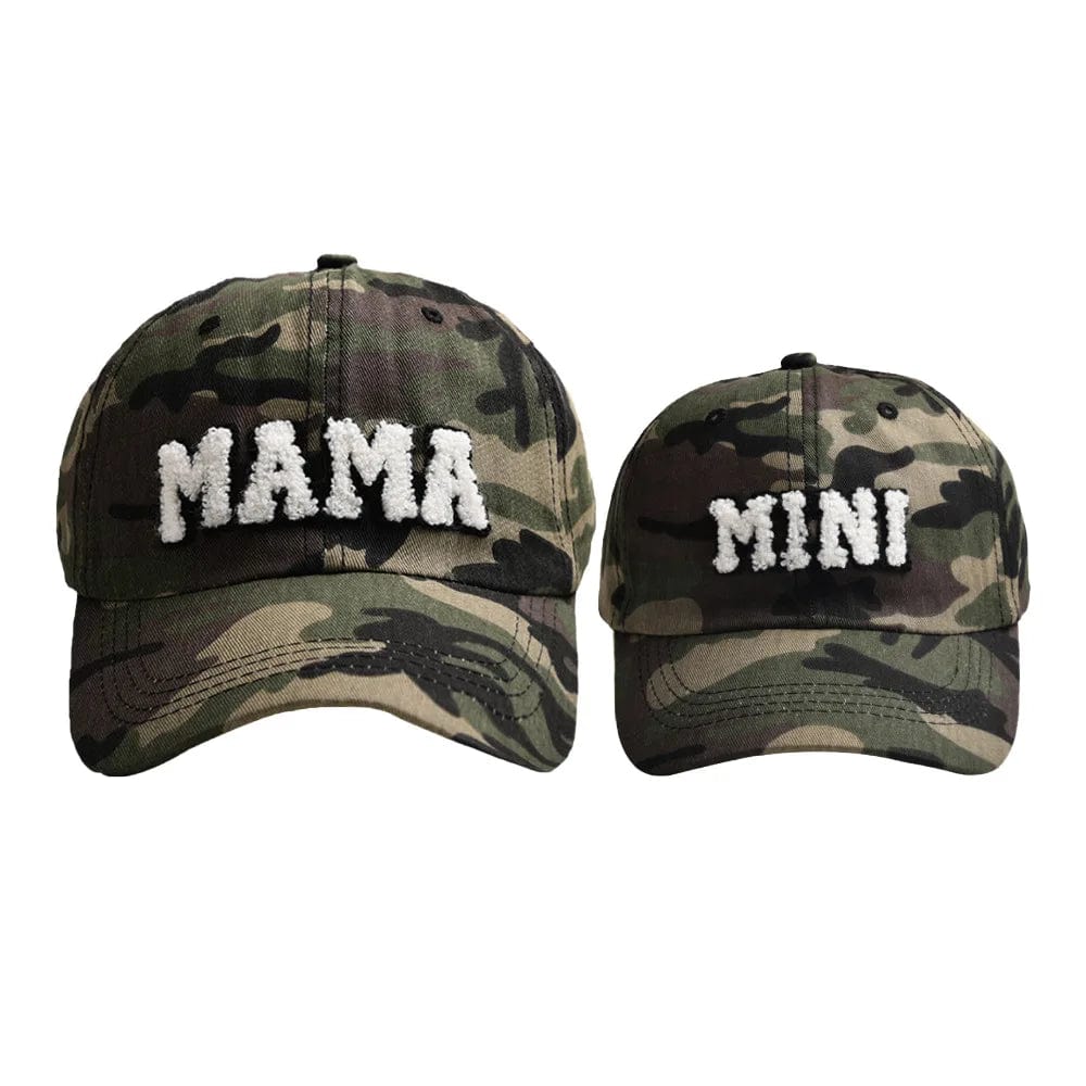 Women Mama and Kids Baseball Cap Set