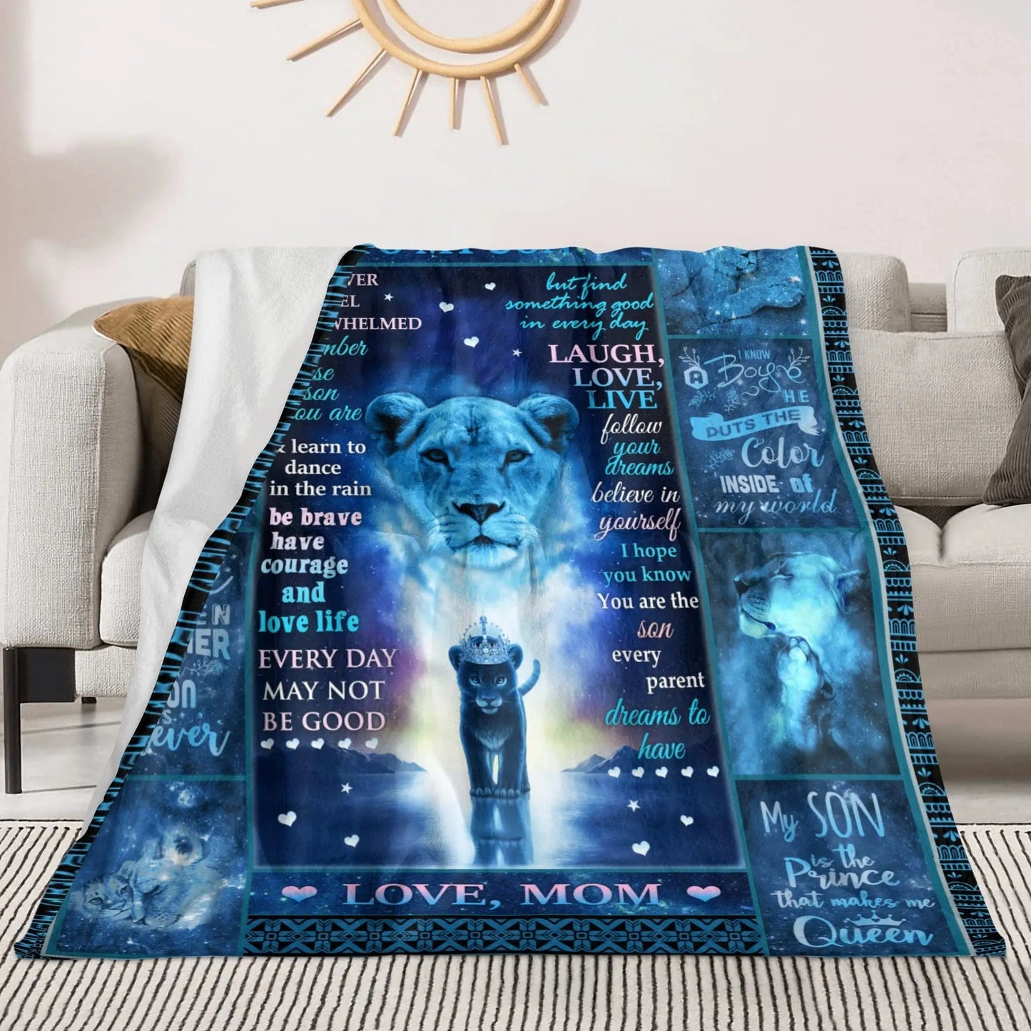 Gift To My Son - I Love You - Throw Blanket