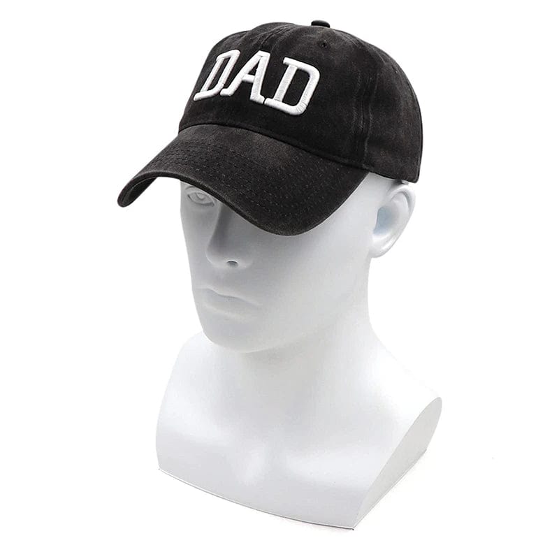 Mom Dad Hat Embroidered Adjustable Outdoor Black Baseball Cap