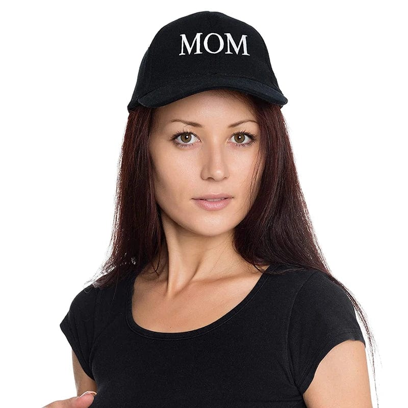 Mom Dad Hat Embroidered Adjustable Outdoor Black Baseball Cap