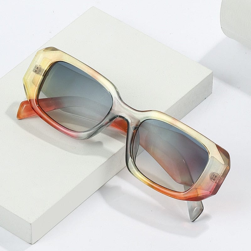 New Square Sunglasses Woman Fashion Black Small Frame Eyeglasses Vintage Sun Glasses Female Shades Gradient