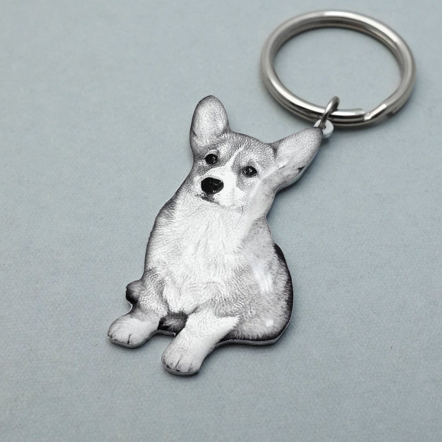 Custom Photo Engraved Memorial Key Chain Your Dog Pet Portrait Customize Gift