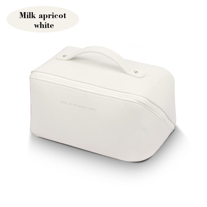 Large-Capacity Travel Cosmetic Bag Portable PU Makeup Pouch Women Waterproof Bathroom Washbag Multifunctional Toiletry Kit